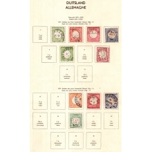 1871-45 Tysk Rige, Tjeneste og Stater - Velfyldt samling - Mange mærker og komplette sæt - AFA-værdien er HØJ - Ustemplede eller stemplede.